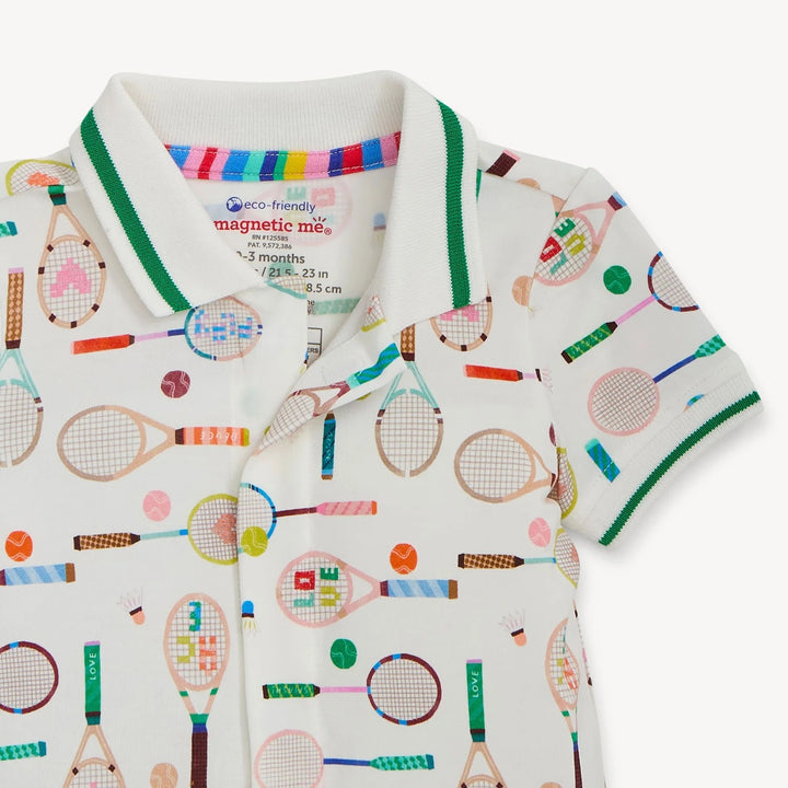 Love All Magnetic Modal S/S Short Polo Romper