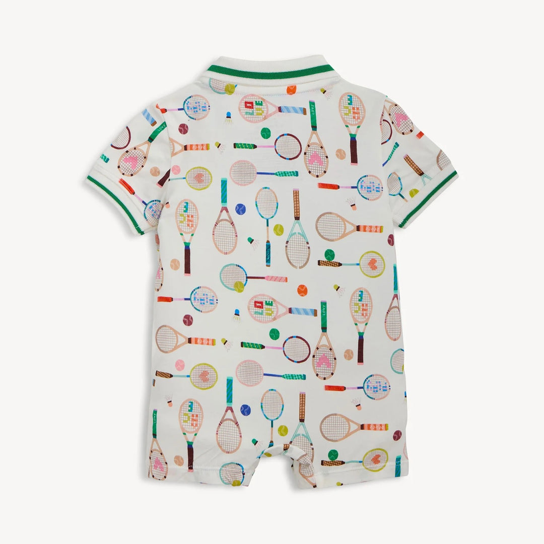 Love All Magnetic Modal S/S Short Polo Romper