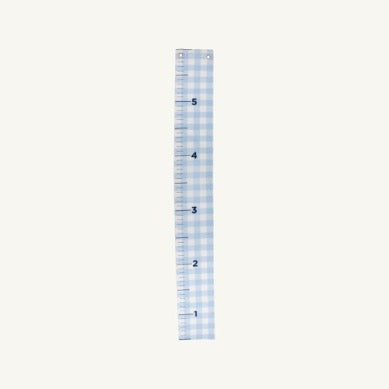 Grow Baby Grow Chart- Beale Street Blue Gingham