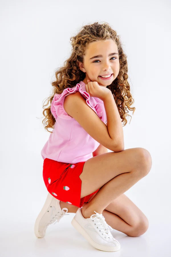 Critter Cheryl Shorts- Richmond Red/Strawberry (Twill)