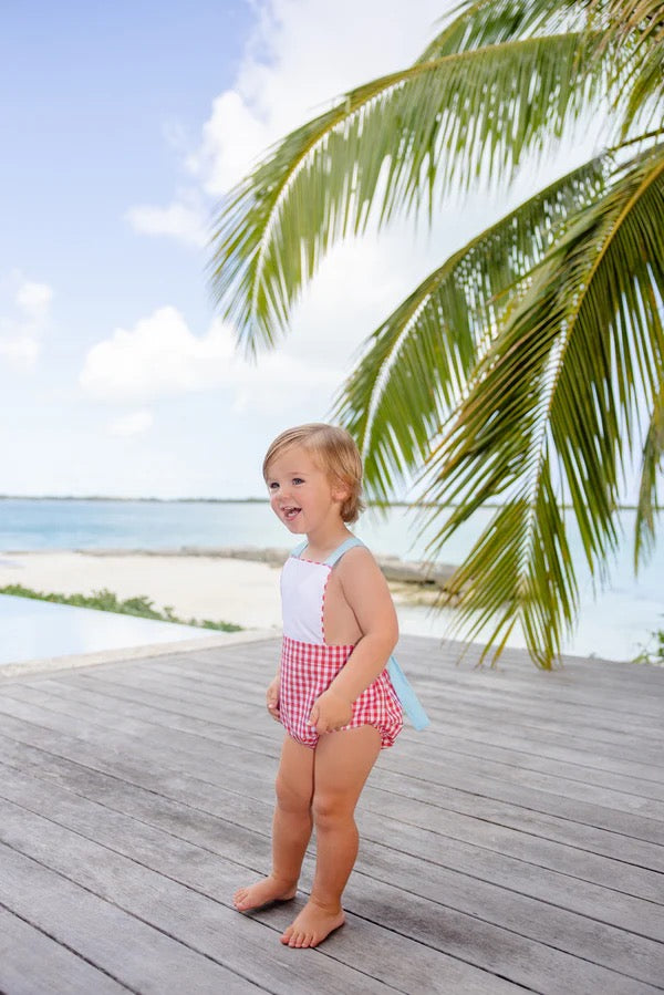 Sayre Sunsuit- Richmond Red