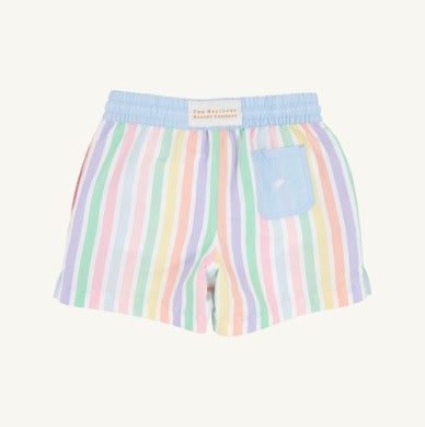 Tortola Swim Trunks - Southampton Stripe with Worth Avenue White
