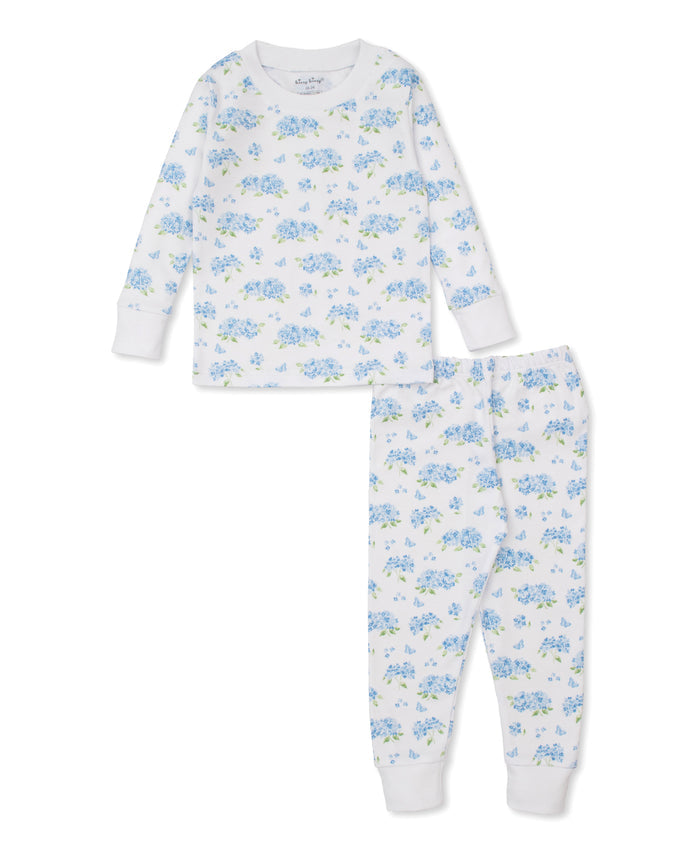 Heavenly Hydrangeas Pajama Set- Blue