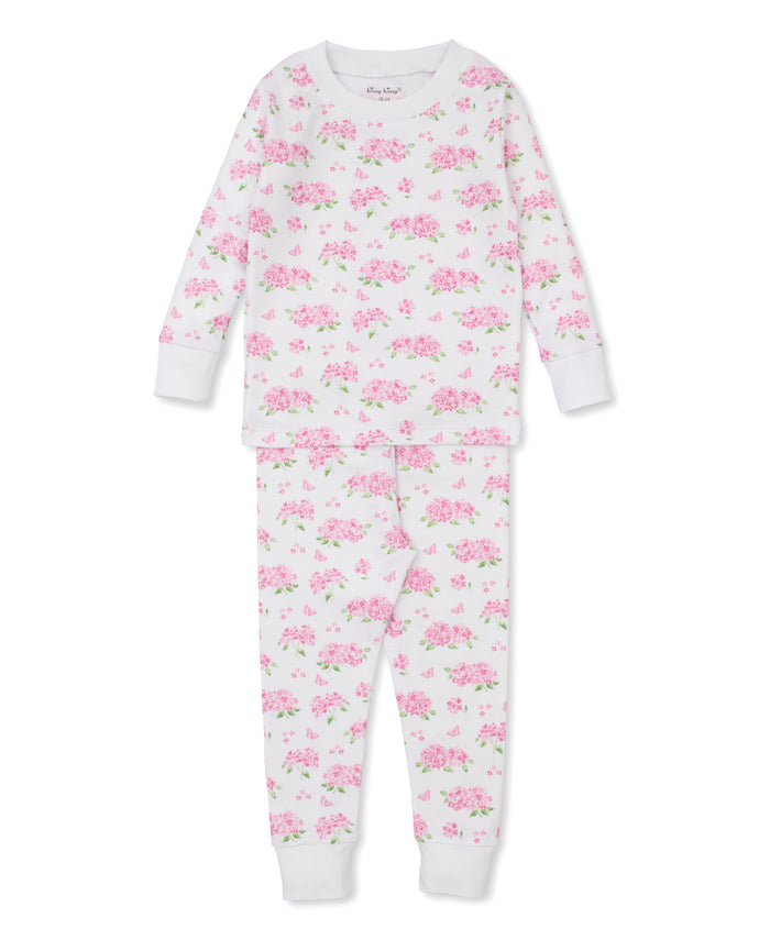 Heavenly Hydrangeas Pajama Set- Pink