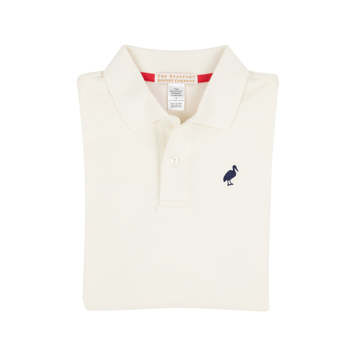 Prim and Proper Polo LS- Palmetto Pearl