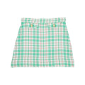 Perrin Pocket Skirt-Putney Plaid With Brass Buttons