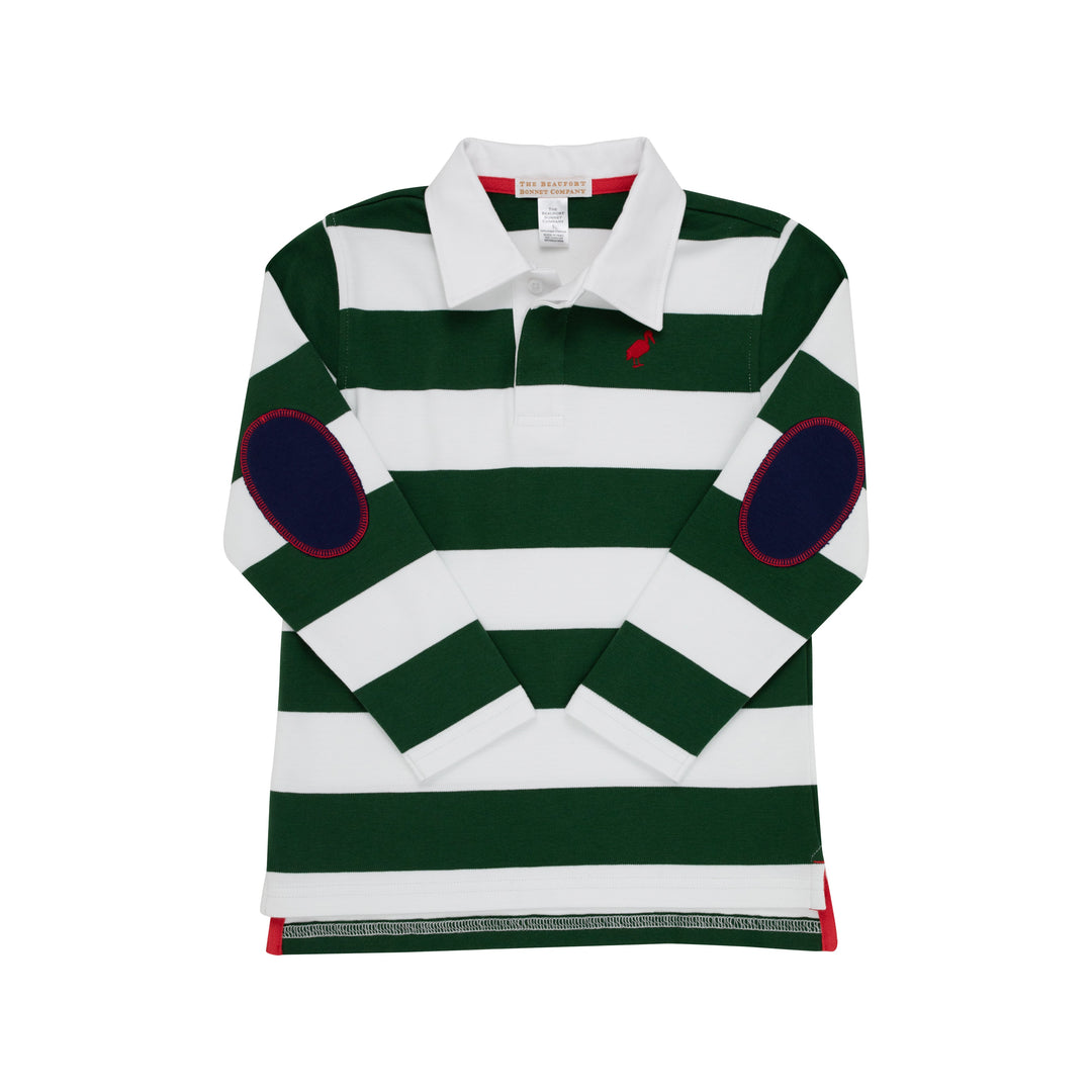 Rollins Rugby Shirt- Grier Green Rugby Stripe