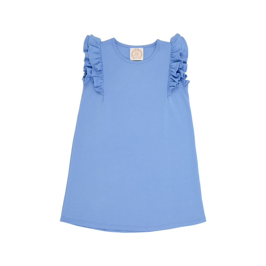 Ruehling Ruffle- Dress Barbados Blue