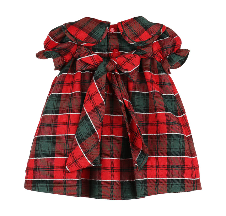 Tartan Tidings Petal Dress- Red/Green