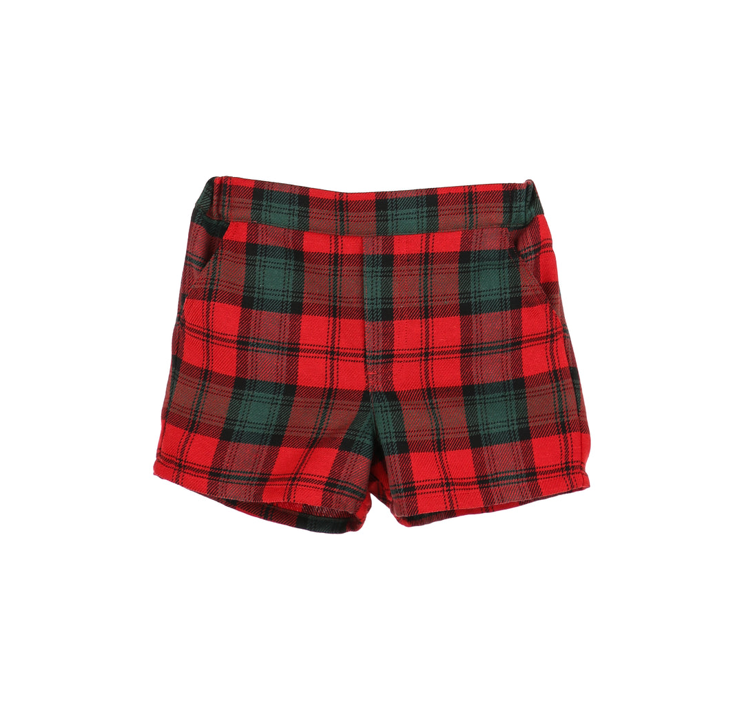 Tartan Tidings Short Set- Red/Green