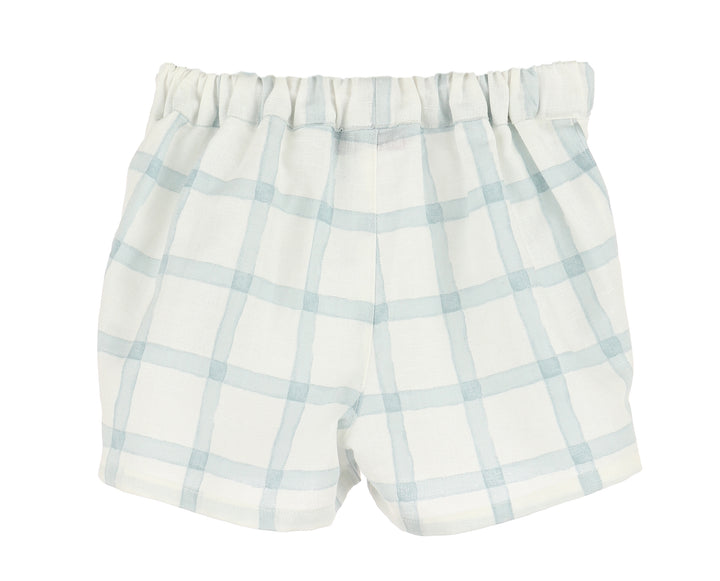 WaterColor Boy Short Set- Blue