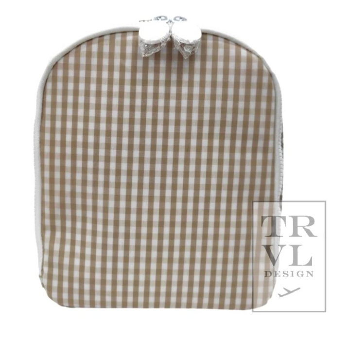 Bring It! Lunch Bag - Gingham Khaki