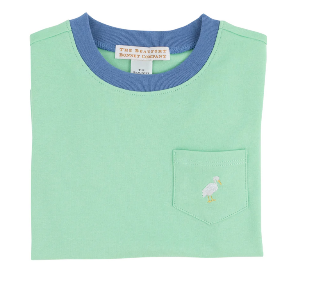 Carter Crewneck-  Grace Bay Green/Barbados Blue