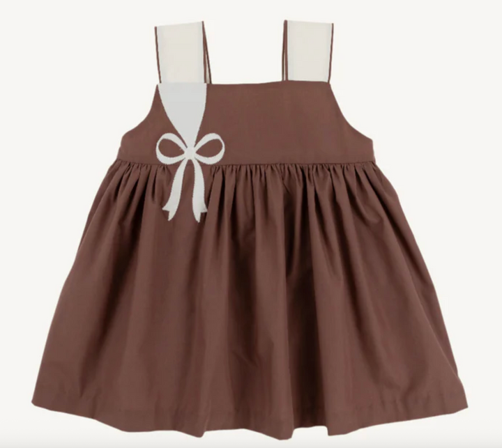 Demi Dress- Gray Bay Brown with Palmetto Pearl