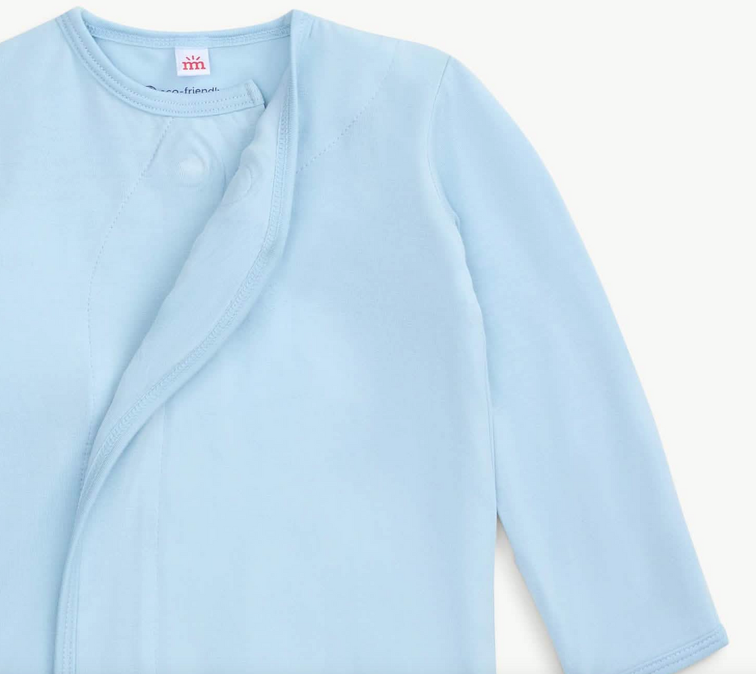 Modal Magnetic Gown & Hat Set- Baby Blue