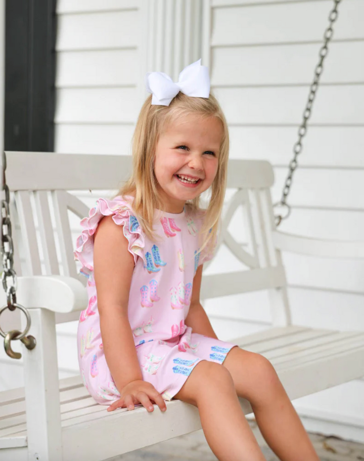 Ruehling Ruffle Dress- Cute to Boot