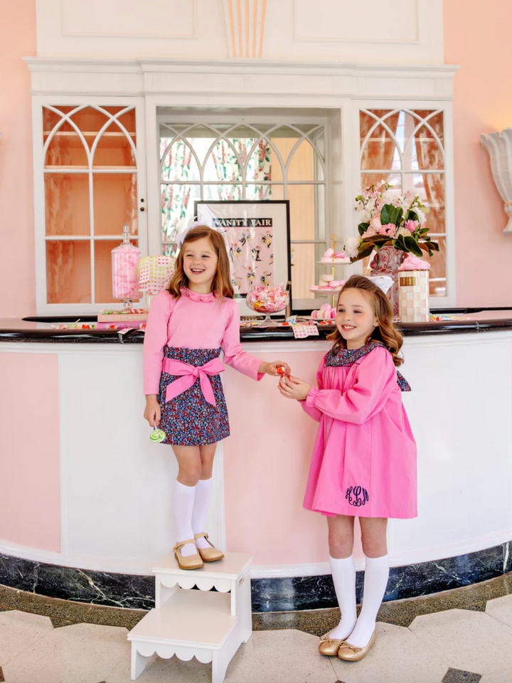 Reece Ruffle Top- Hamptons Hot Pink