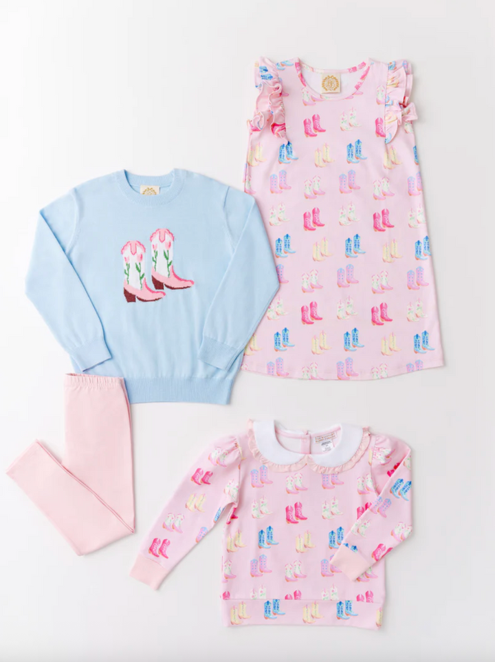 Maude's Ruffle Cassidy Comfy Crewneck- Cute to Boot