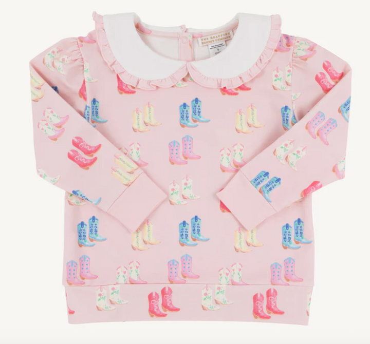 Maude's Ruffle Cassidy Comfy Crewneck- Cute to Boot