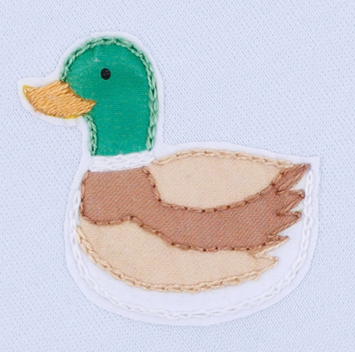 Mini Mallard Embroidered Hat - Light Blue