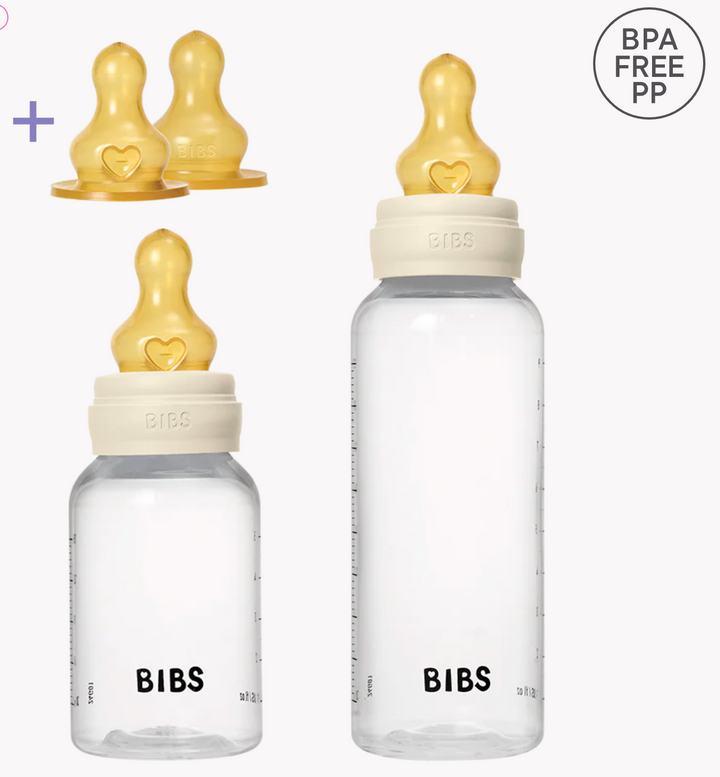 BIBS Baby BPA-Free PP Bottle Grow and Flow set 5oz/9oz Latex