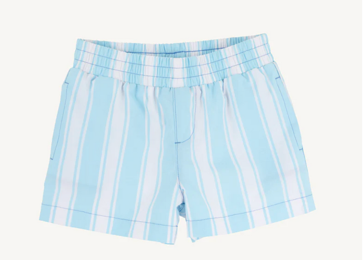 Sheffield Shorts- Belhaven Blue Ticking Stripe