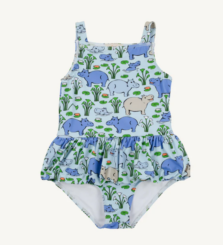 Grace Bay Bathing Suit-  Bal Harbour Hippo (Beale Street Blue)