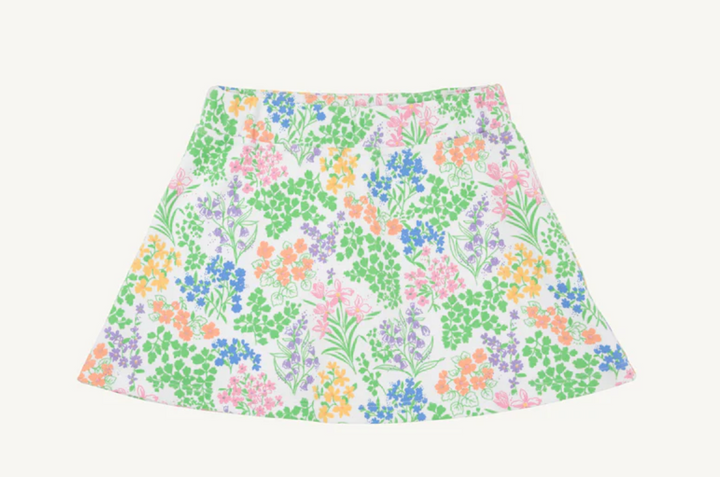 Searcy Skort- Gaston Street Garden with Worth Avenue White