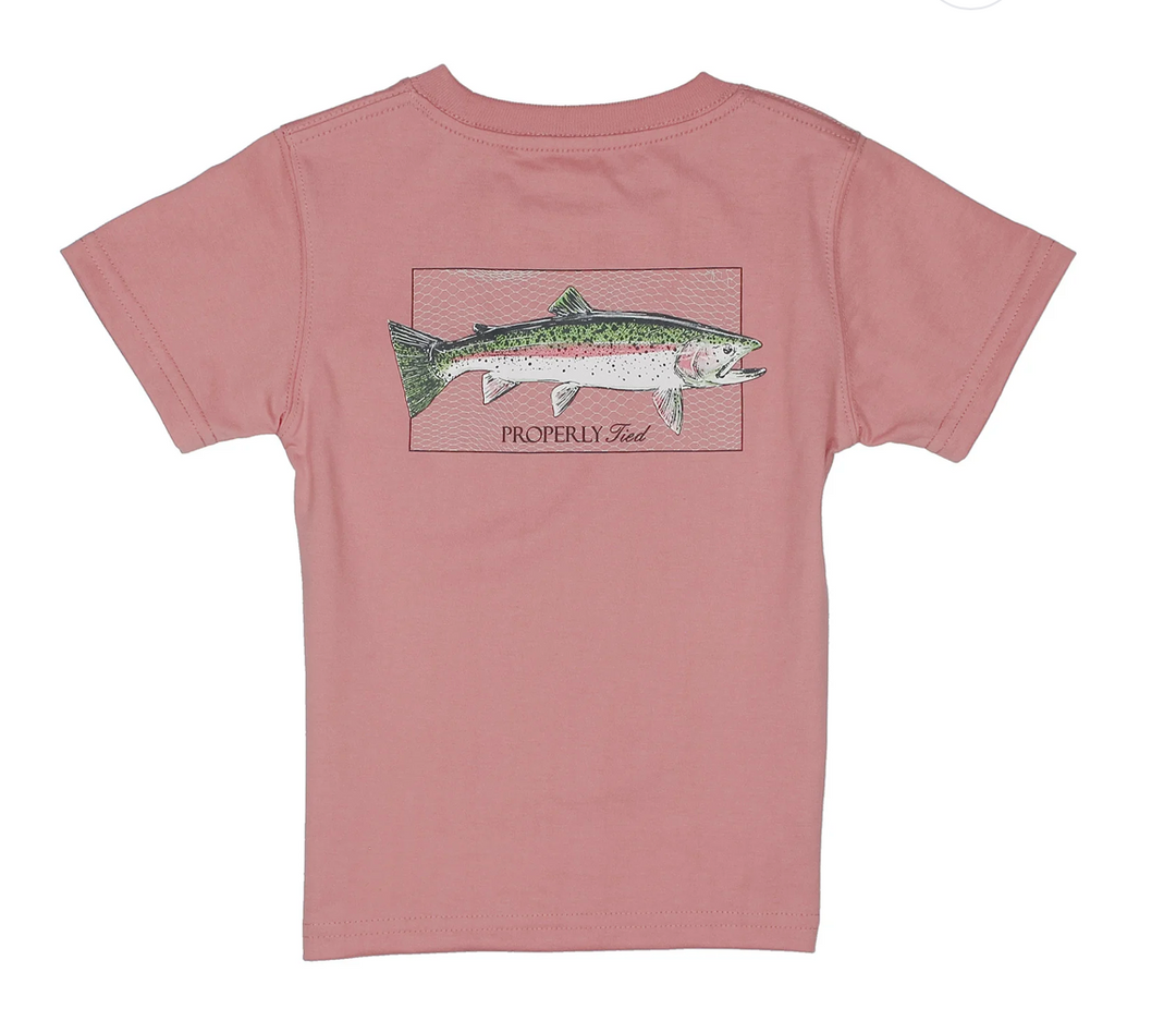 Boys Rainbow Trout SS Salmon