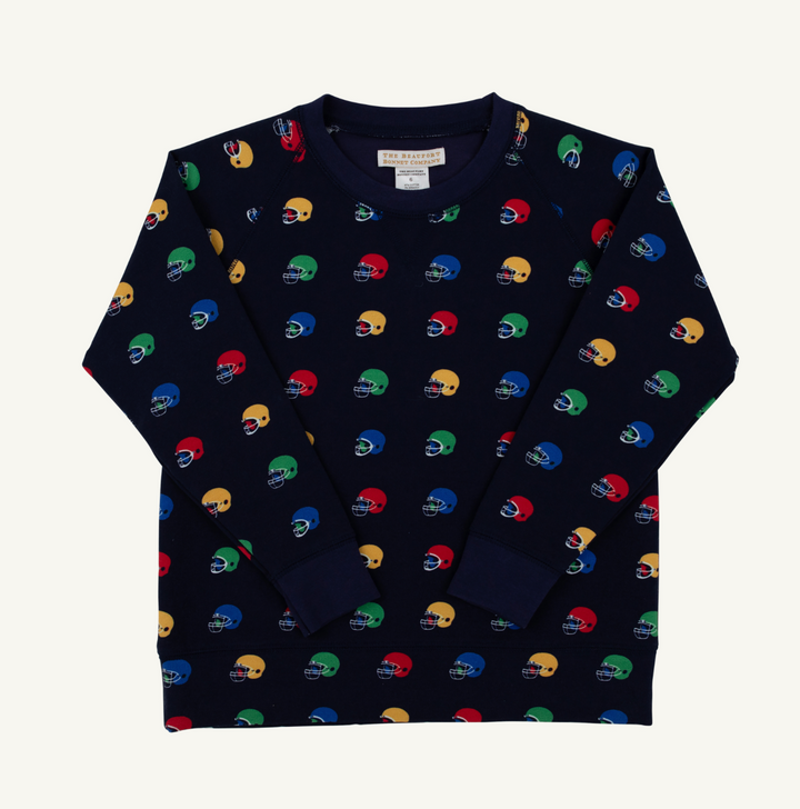 Cassidy Comfy Crewneck - Boys - French Terry - Hut!/Nantucket Navy