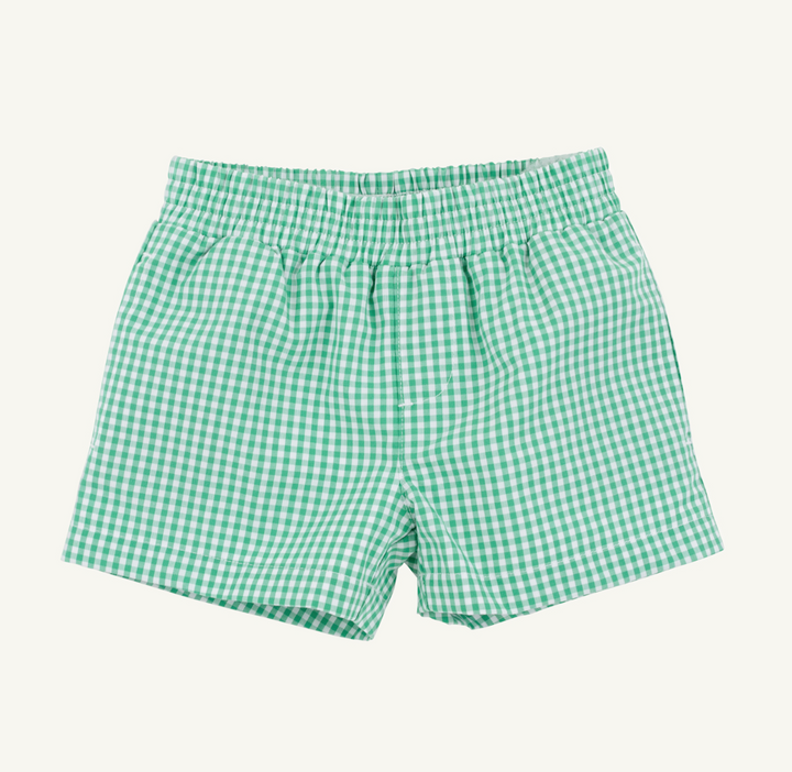 Sheffield Shorts- Gibson Island Green Mini Gingham/Multicolor