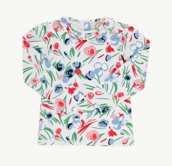 Reece Ruffle Top- Fair St Floral