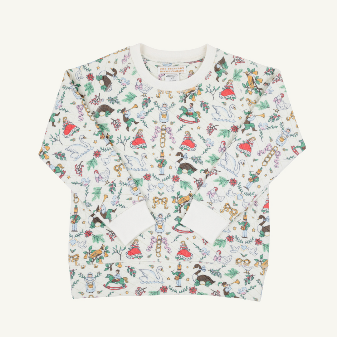 Cassidy Comfy Crewneck - Quilted - 12 Days of Christmas