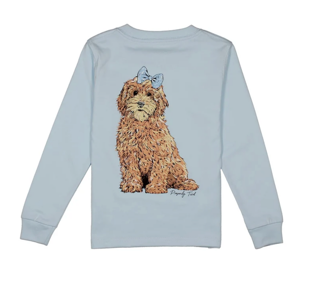 Girls Goldendoodle LS Periwinkle