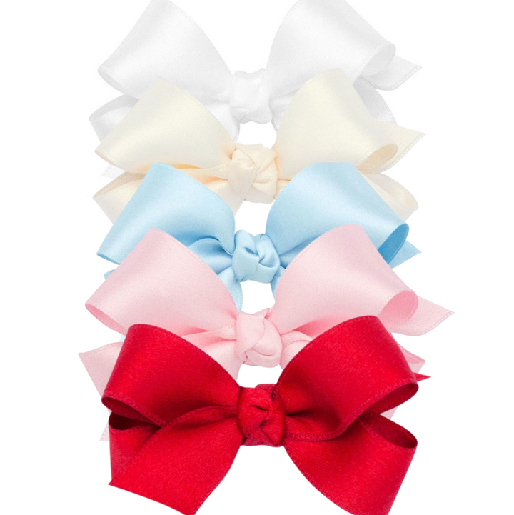 Mini French Satin Hair Bow