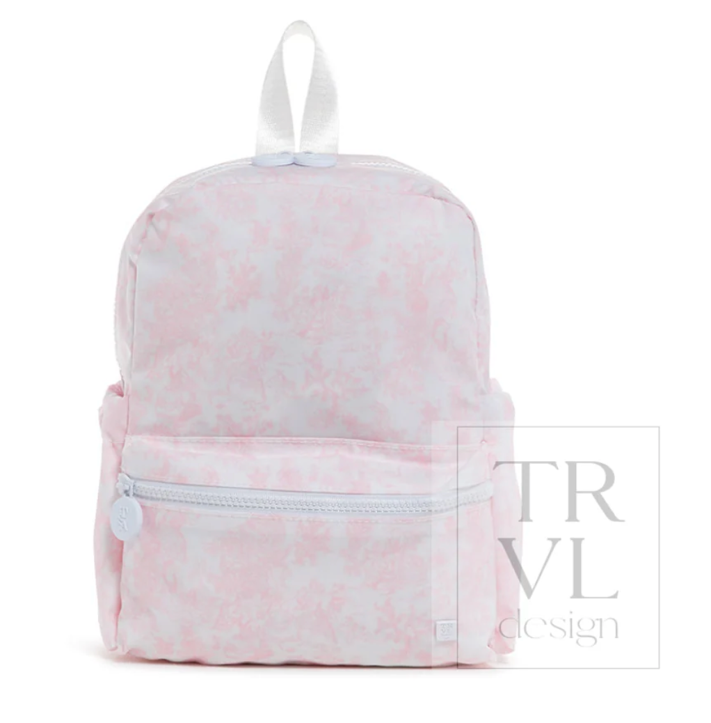 Kaden Manac- Mini Backer- Bunny Toile Pink Backpack