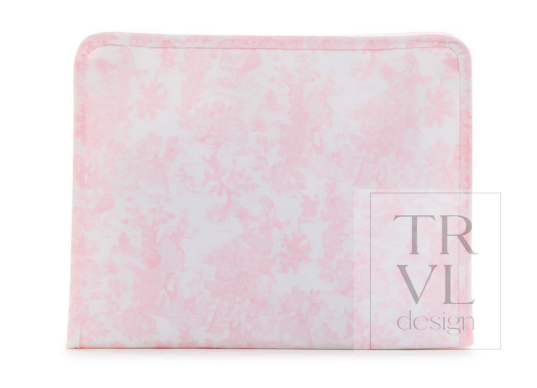Kaden Manac- Roadie Medium Zip Pouch- Bunny Toile Pink