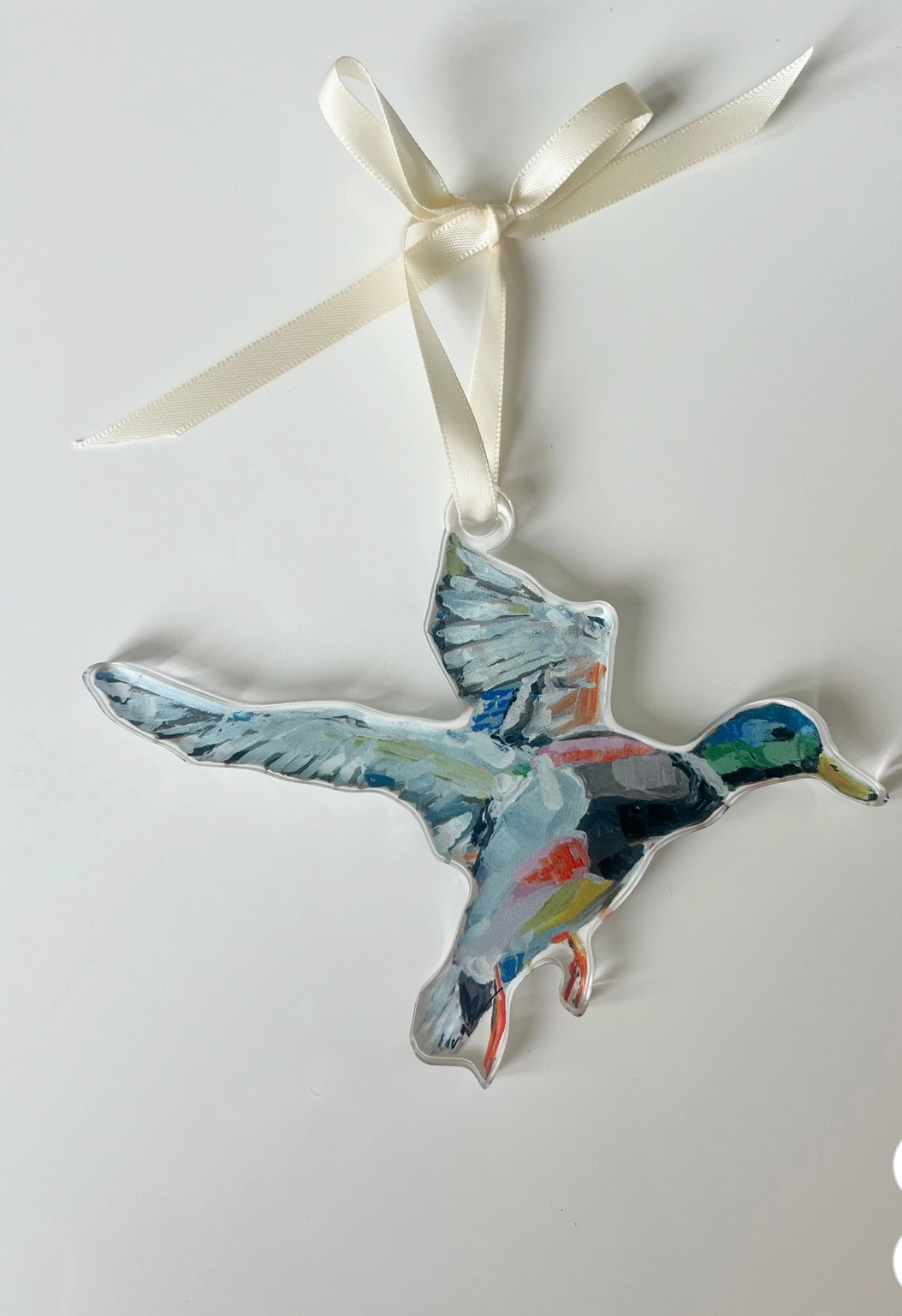 Take Flight Mallard Acrylic Christmas Ornament