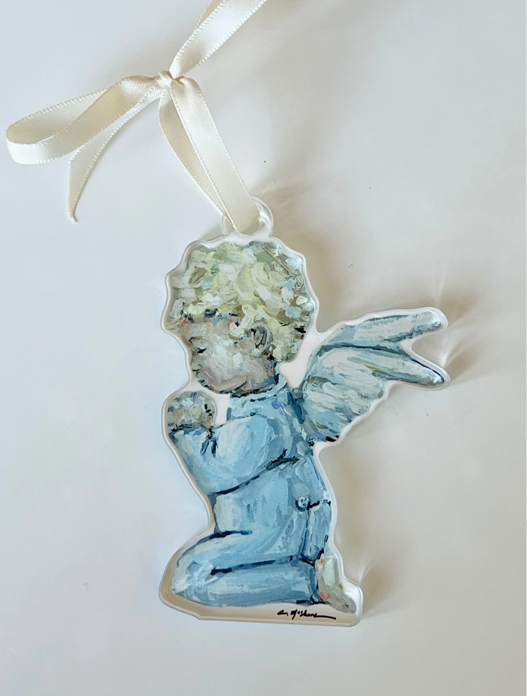Tiny Wings II Baby Angel Acrylic Christmas Ornament