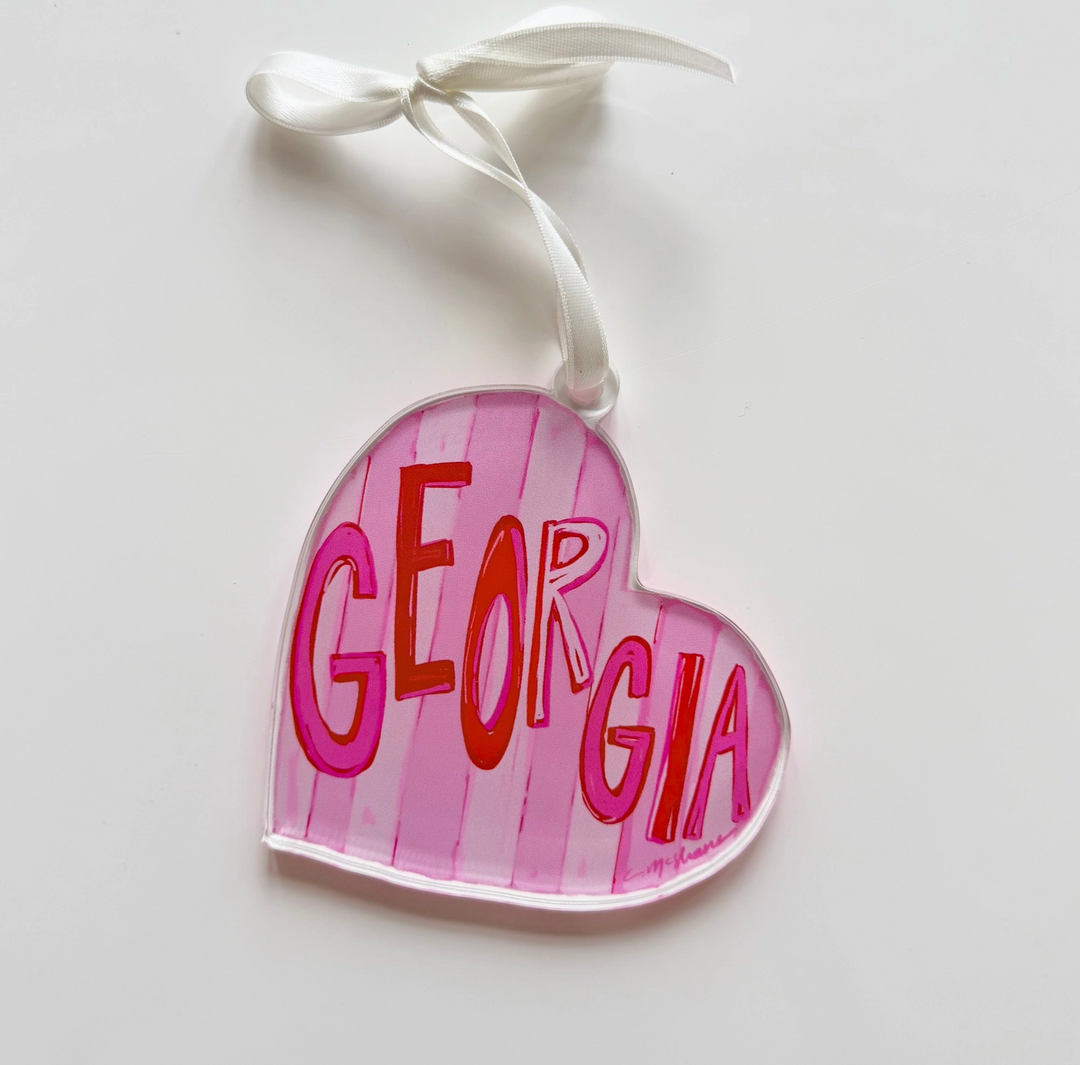 Georgia Acrylic Christmas Ornament