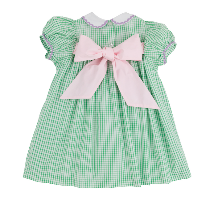 Mary Dal Dress- Kiawah Kelly Green Windowpane