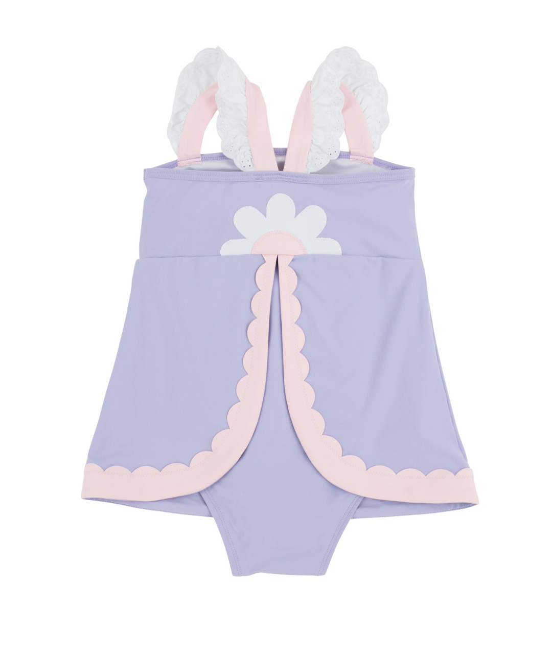 Sanctuary Scallop Swimsuit- Lauderdale Lavender/Palm Beach Pink