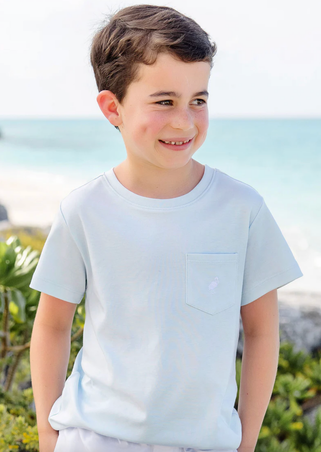 Carter Crewneck- Buckhead Blue/ Worth Avenue White