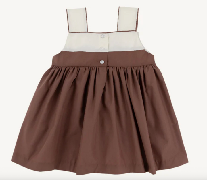 Demi Dress- Gray Bay Brown with Palmetto Pearl