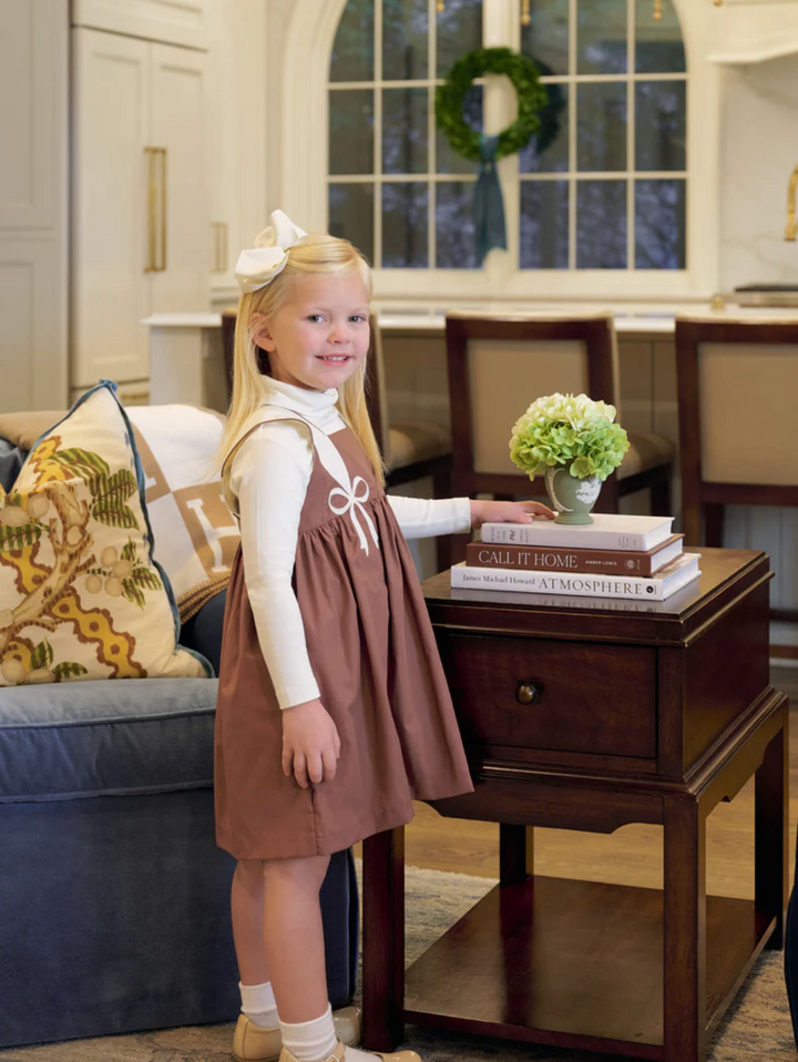 Demi Dress- Gray Bay Brown with Palmetto Pearl