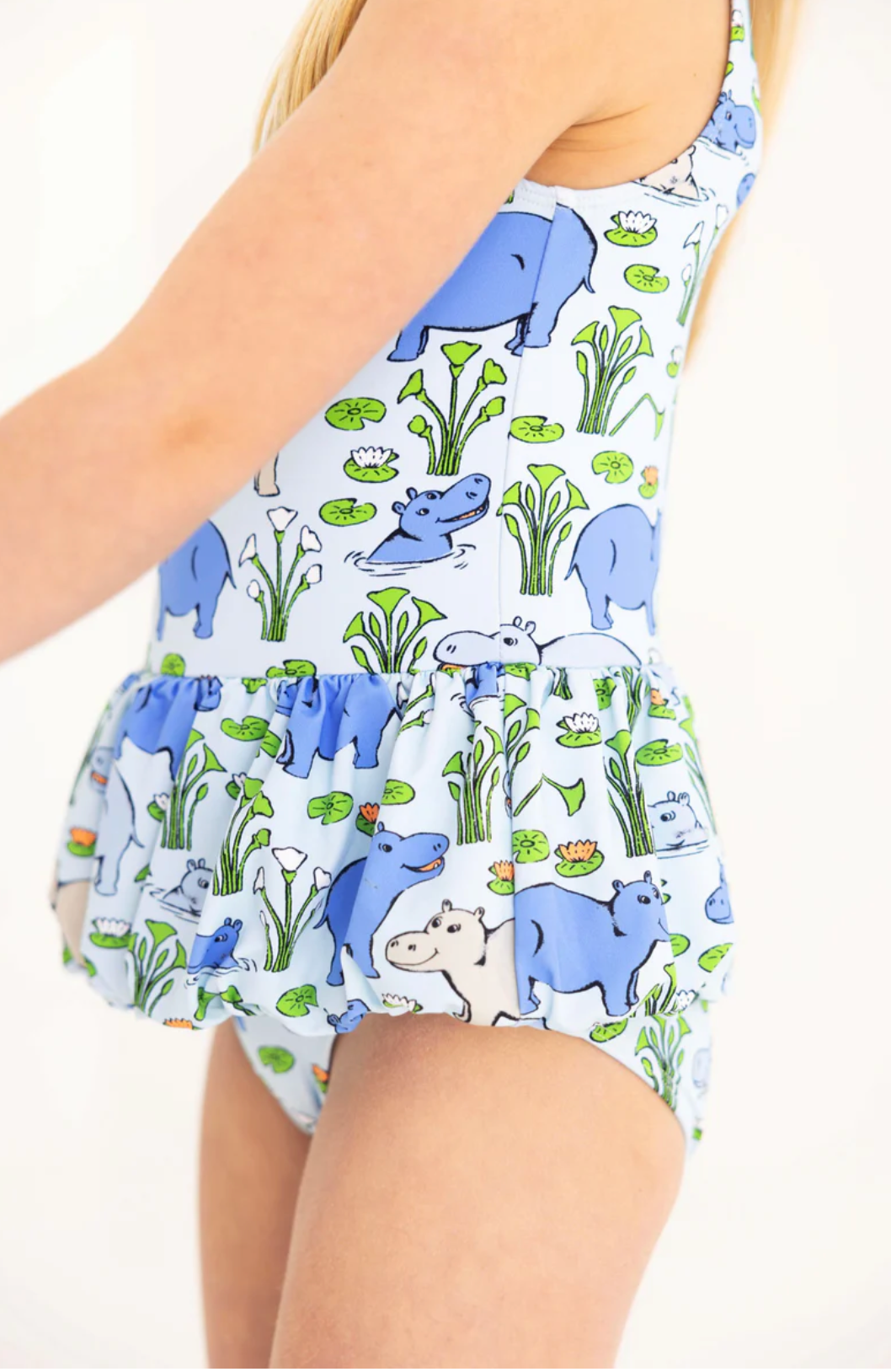 Grace Bay Bathing Suit-  Bal Harbour Hippo (Beale Street Blue)