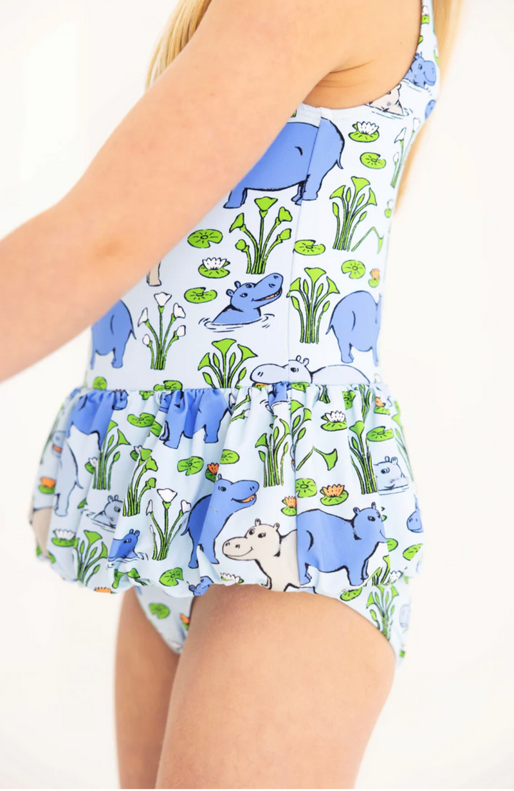 Grace Bay Bathing Suit-  Bal Harbour Hippo (Beale Street Blue)
