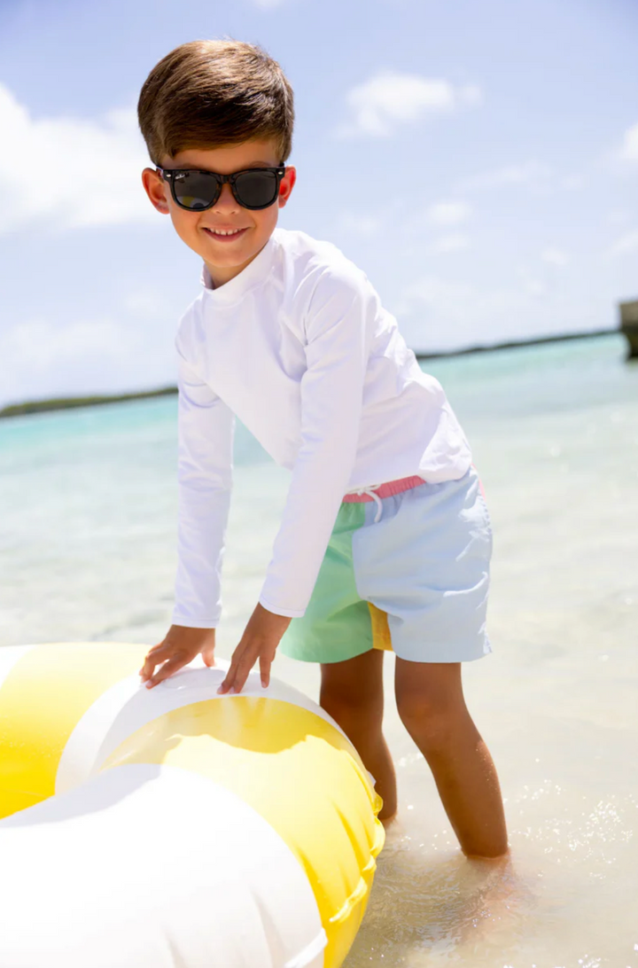 Walker's Wave Spotter Swim Shirt (UPF 35+)- Worth Avenue White