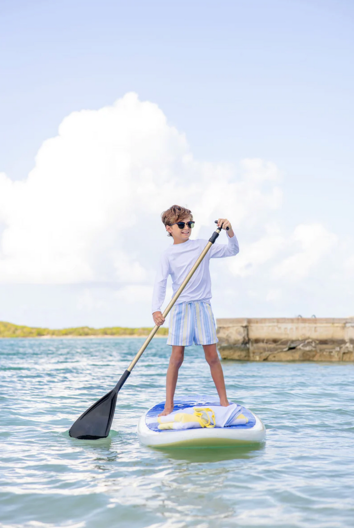 Walker's Wave Spotter Swim Shirt (UPF 35+)- Worth Avenue White