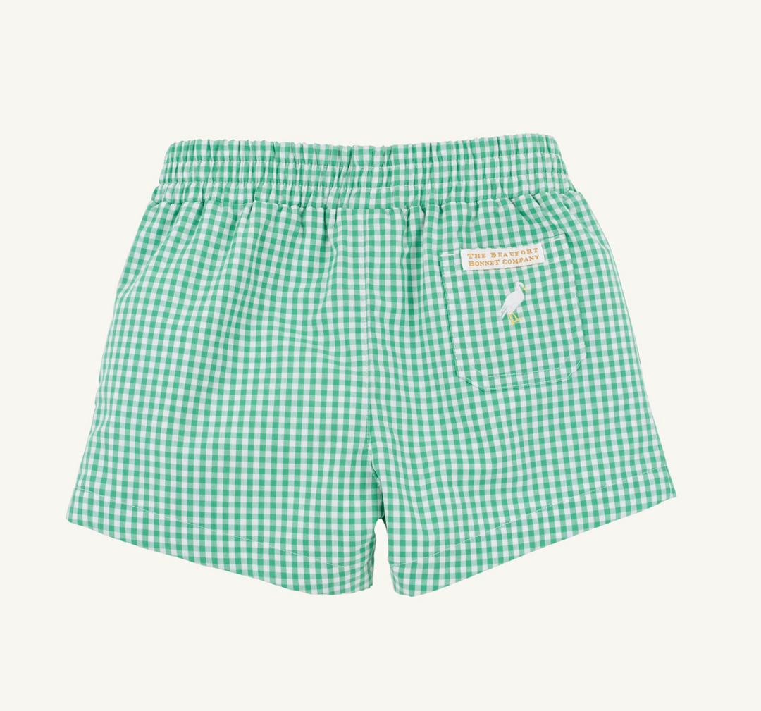 Sheffield Shorts- Gibson Island Green Mini Gingham/Multicolor